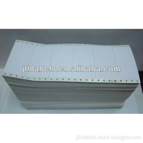 4x1.9375 Fanfold Pinfeed Shipping Labels
